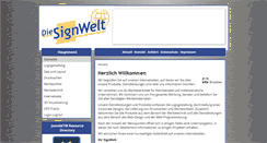 Desktop Screenshot of die-signwelt.de