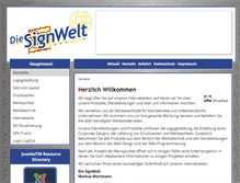 Tablet Screenshot of die-signwelt.de